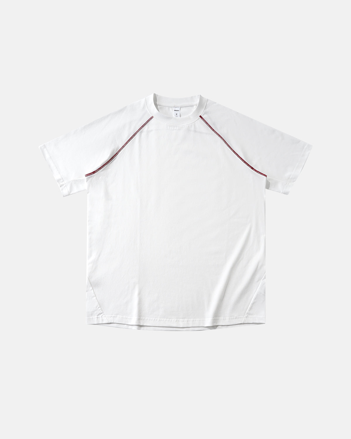 Omygoods Contrast Color Stiching Stretch T-Shirt