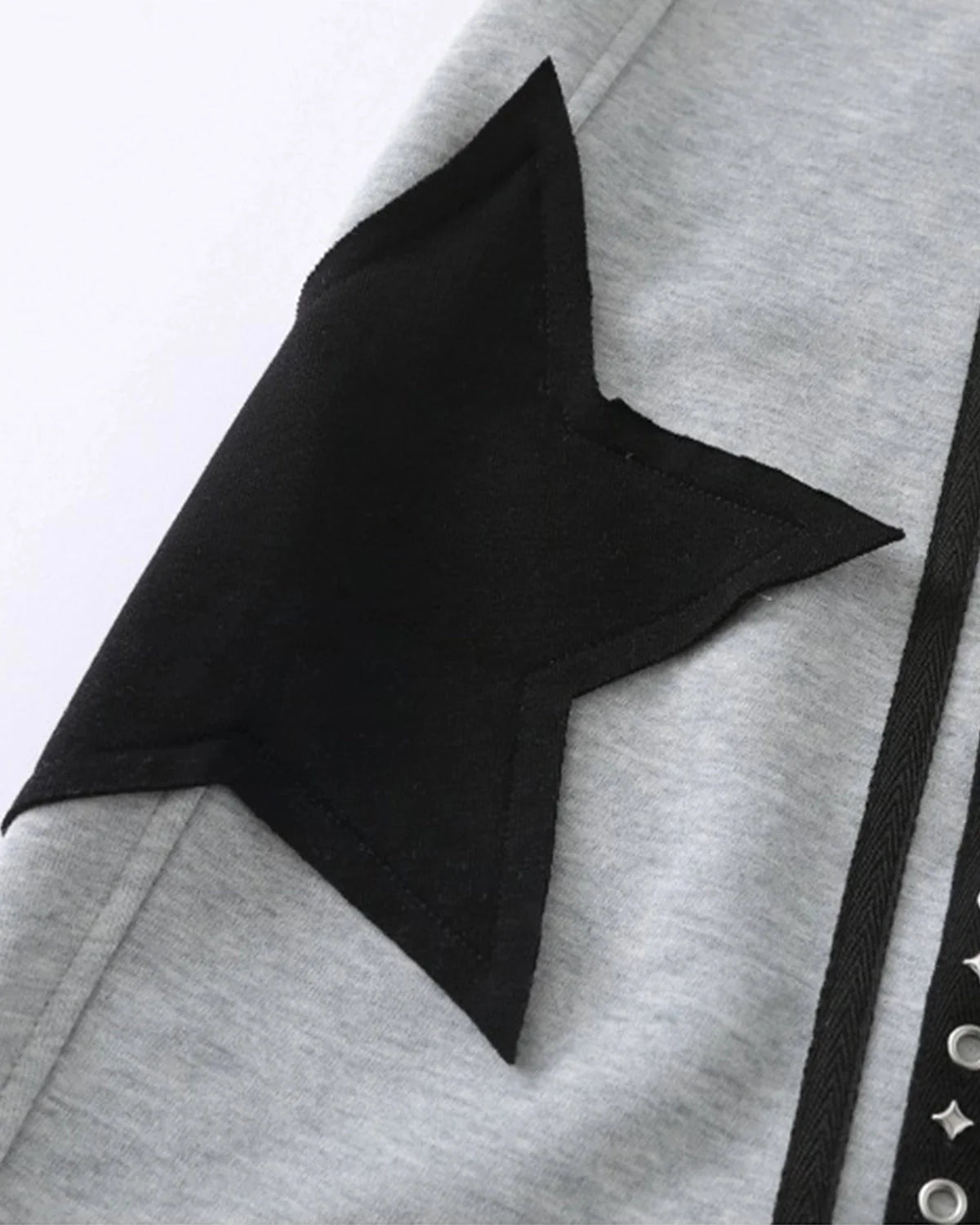 Omygoods Contrast Patchwork Barrel Sweatpants