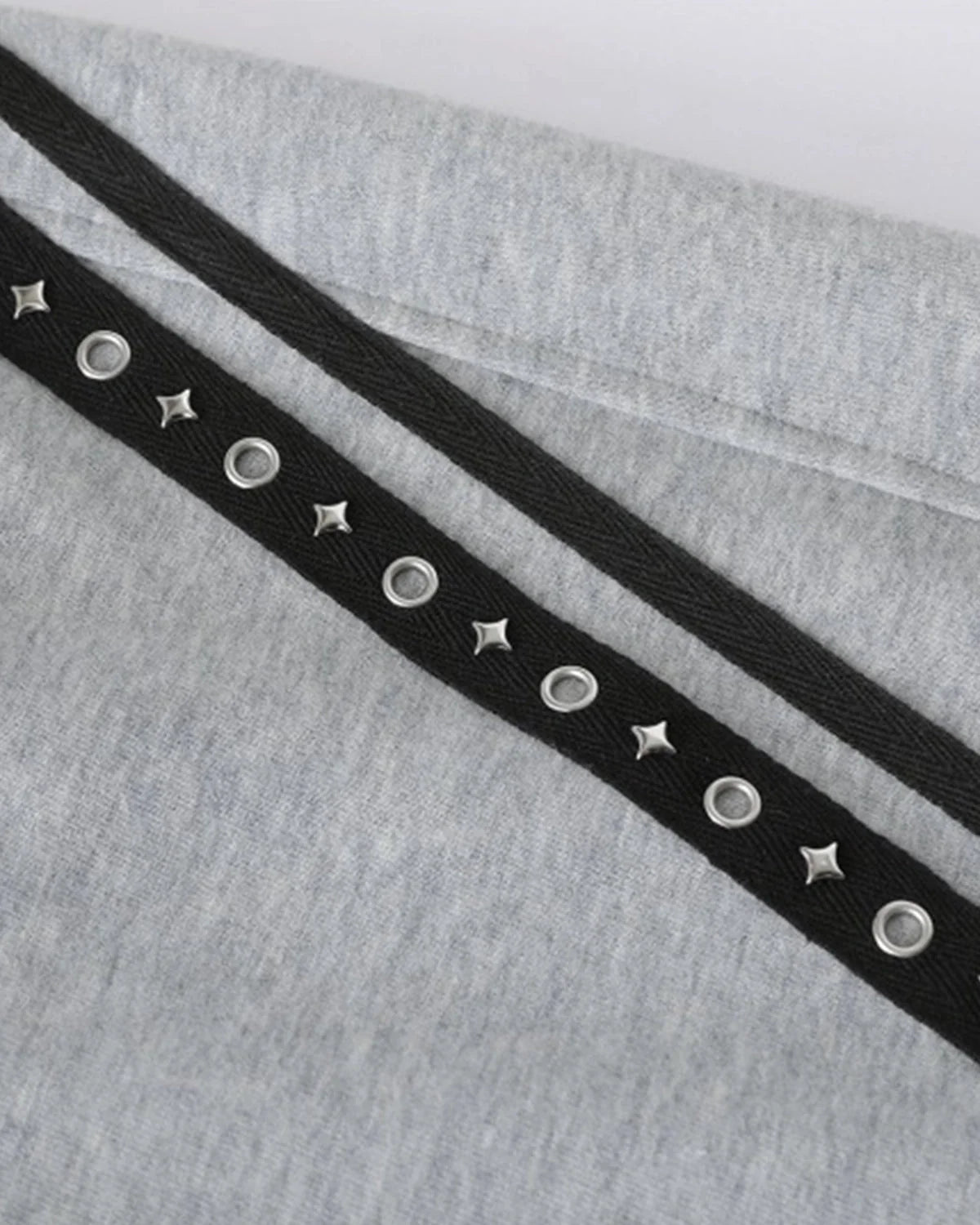Omygoods Contrast Patchwork Barrel Sweatpants