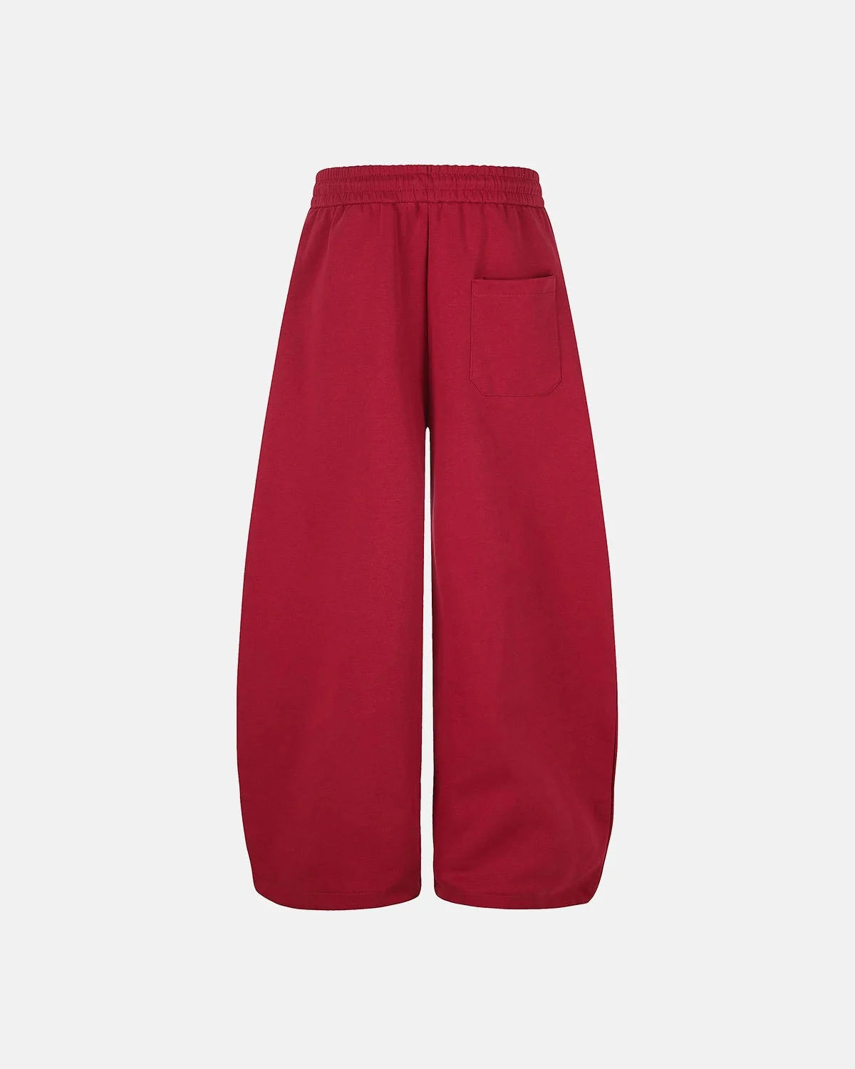 Omygoods Contrast Piping Graphic Barrel Sweatpants