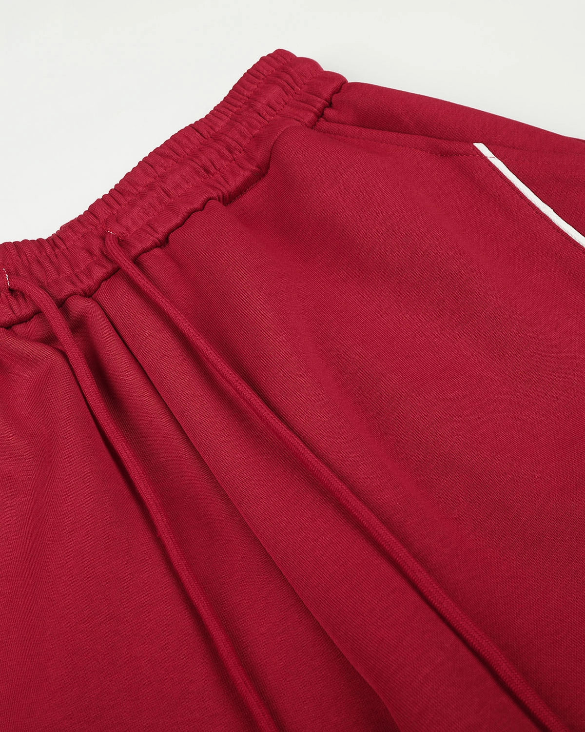Omygoods Contrast Piping Graphic Barrel Sweatpants