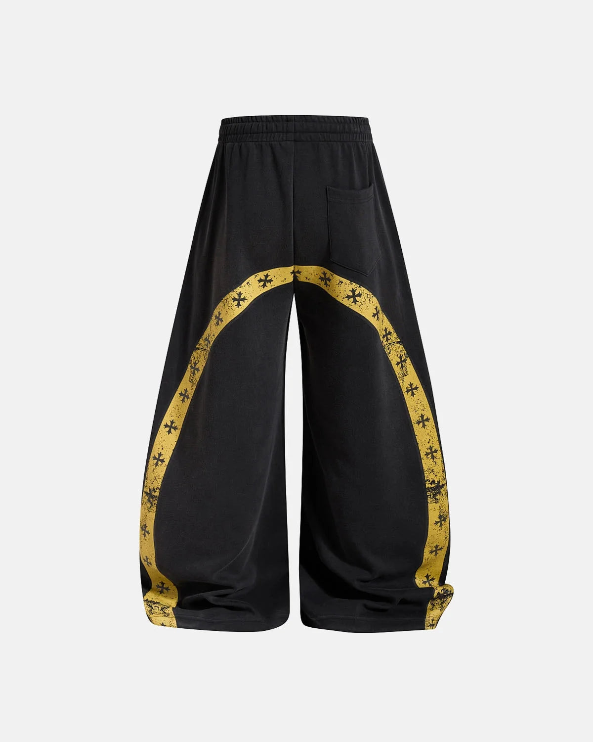 Omygoods Contrast Star Stripe Barrel Sweatpants