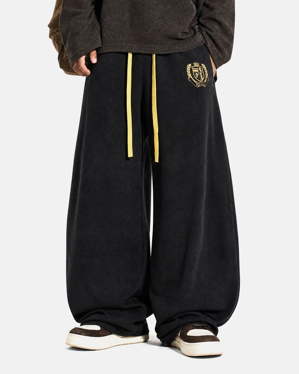 Omygoods Contrast Star Stripe Barrel Sweatpants
