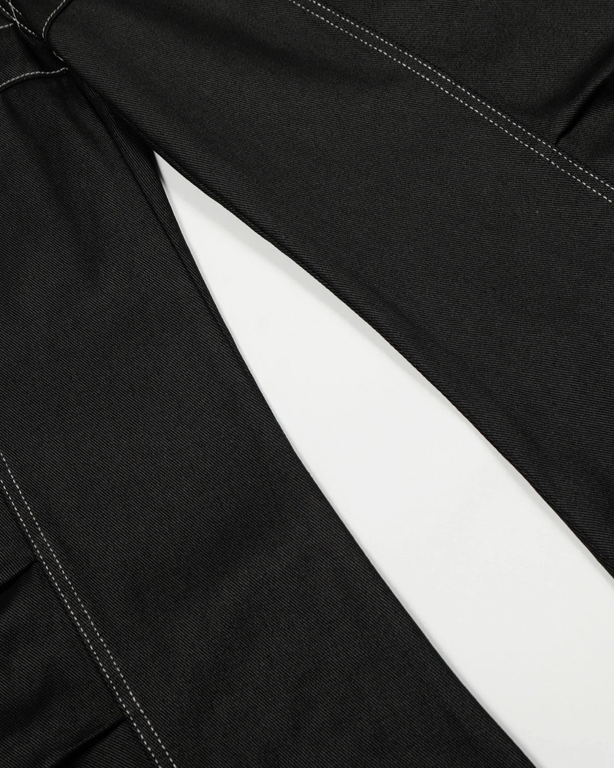 Omygoods Contrast Stitch Baggy Barrel Jeans