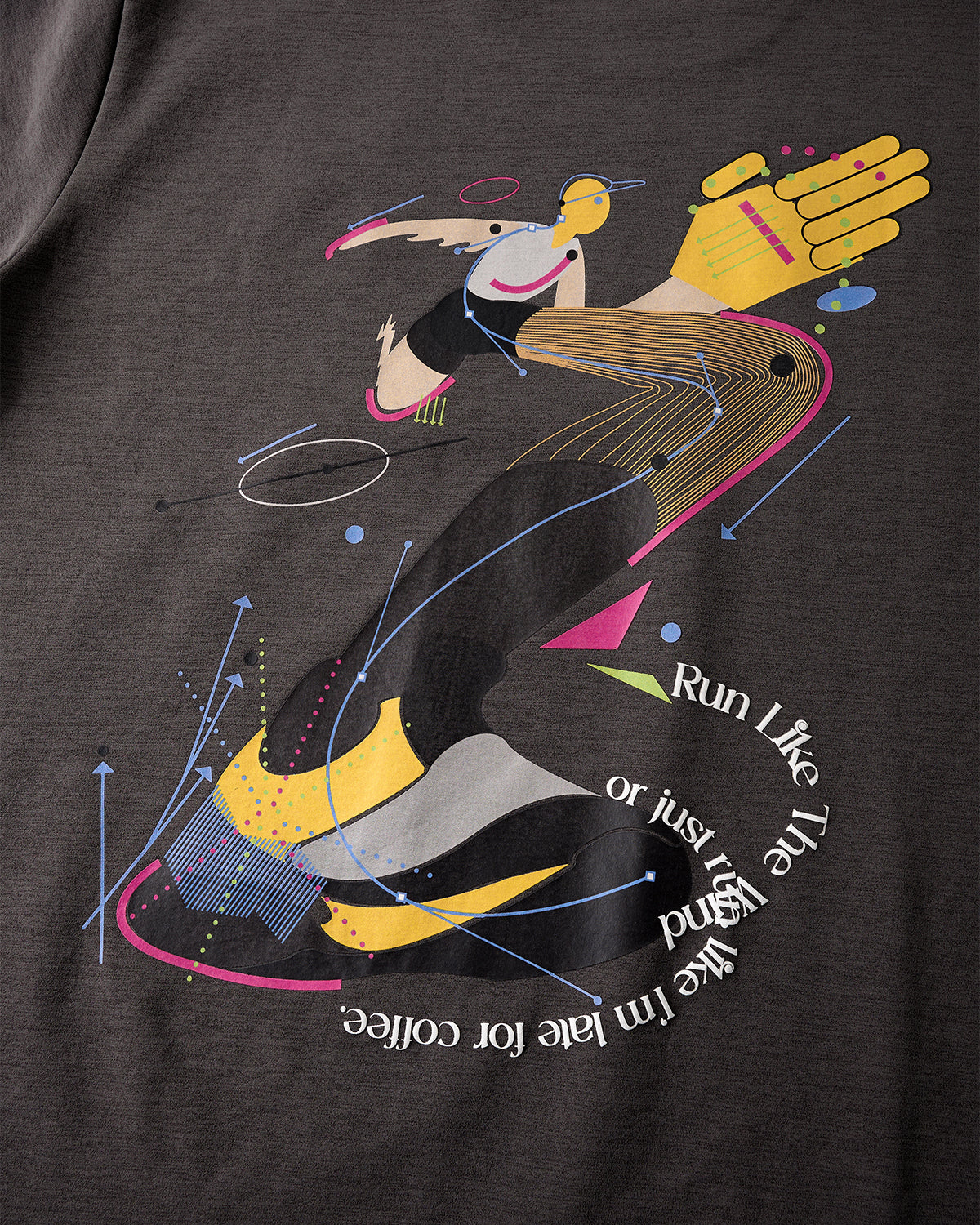 Omygoods Contrast Stitching Graphic Tee