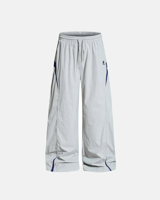 Omygoods Contrast Stripe Wide Leg Track Pants