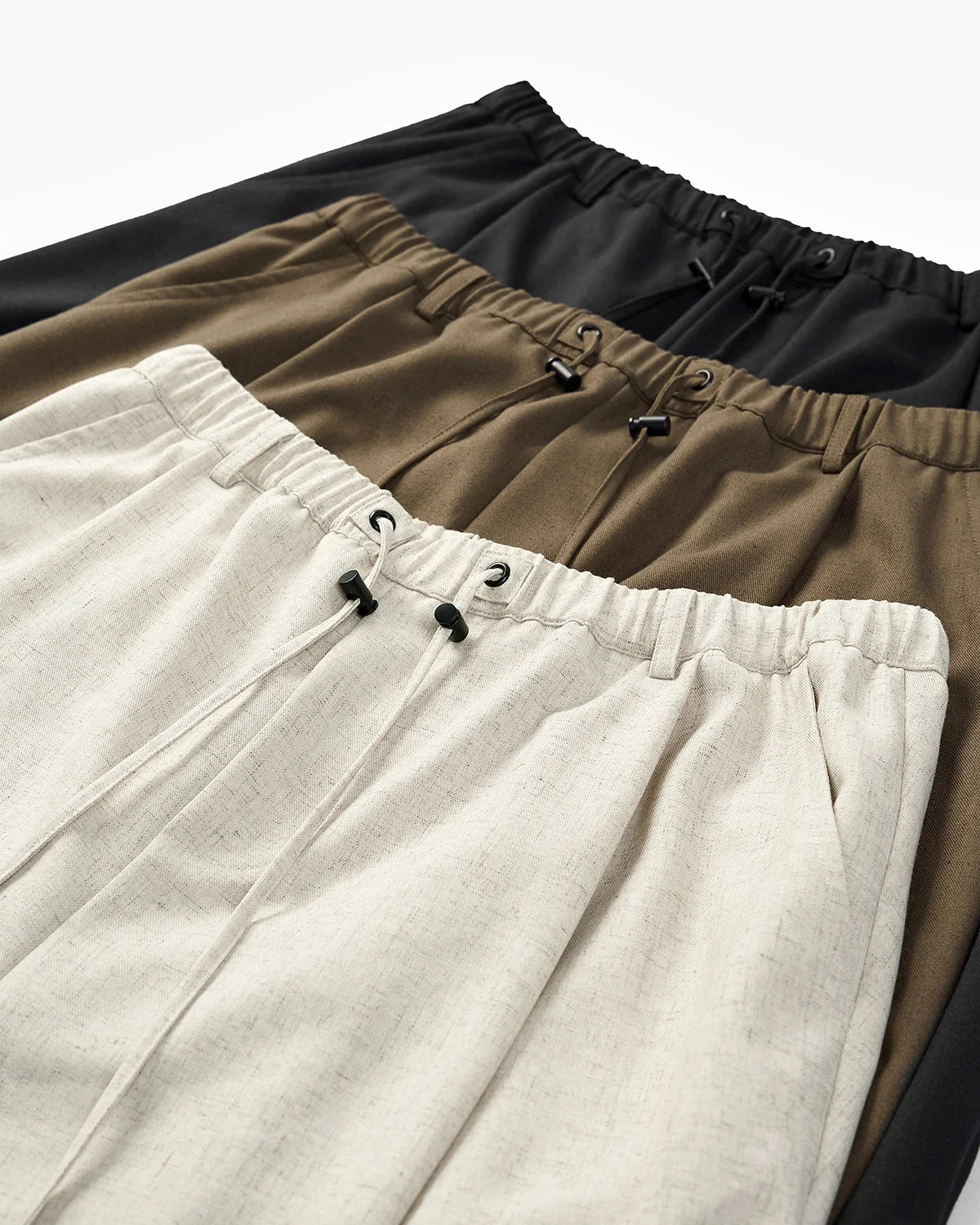 Omygoods Cotton Linen Wide-Leg Pants