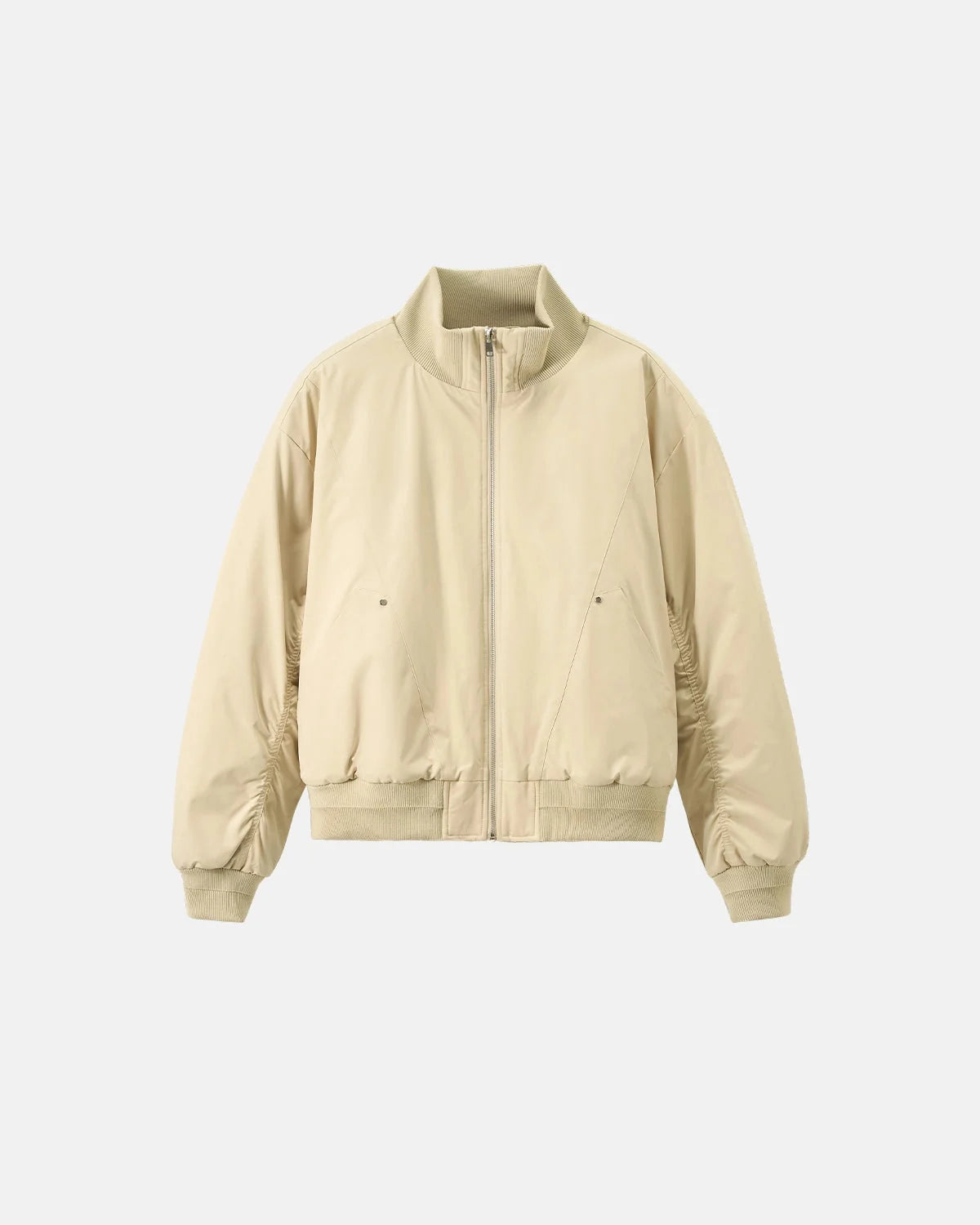 Omygoods Cotton Padded Bomber Jacket