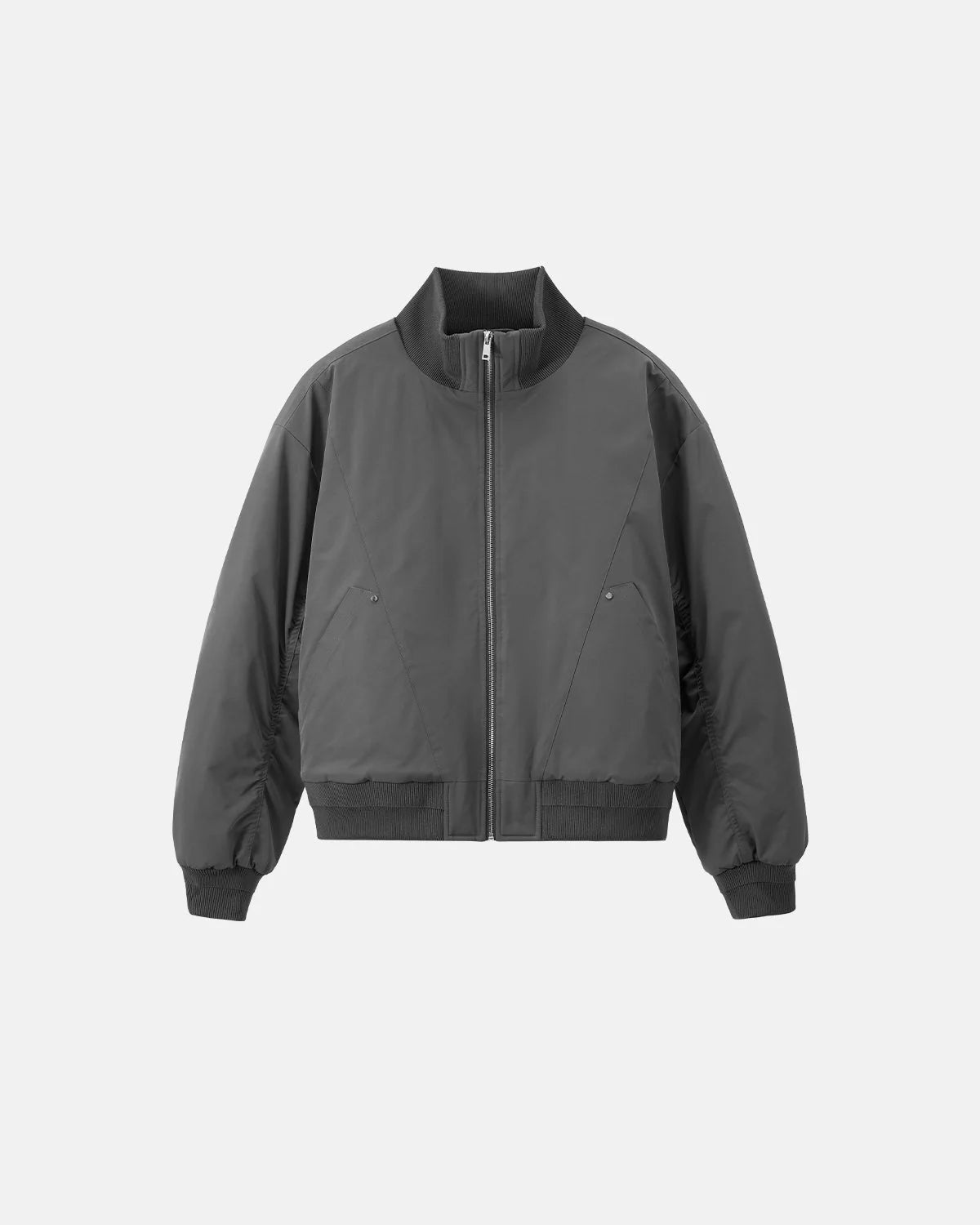 Omygoods Cotton Padded Bomber Jacket