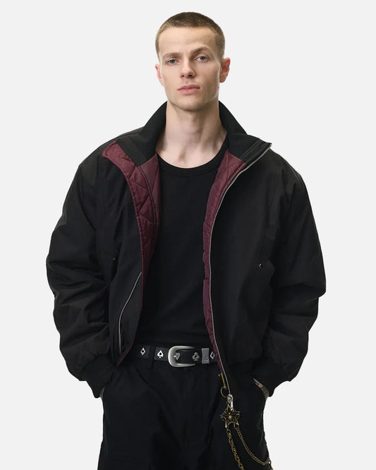 Omygoods Cotton Padded Bomber Jacket