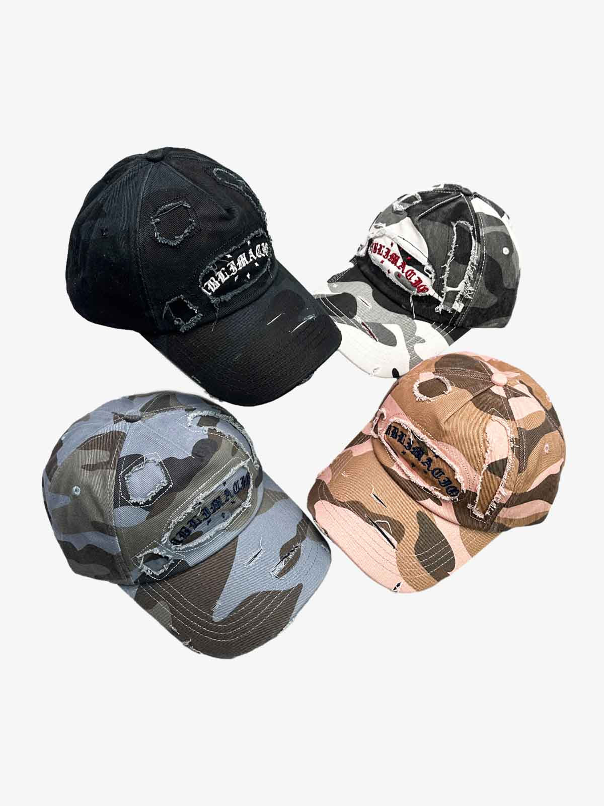 Omygoods Cotton Twill Camo Baseball Cap