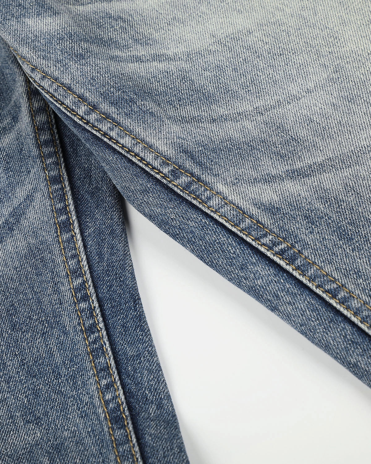 Omygoods Cow Print Patch Baggy Jeans