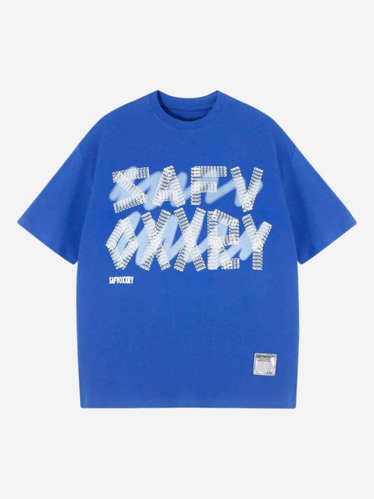 Omygoods Creative Alphabet Printed T-Shirt