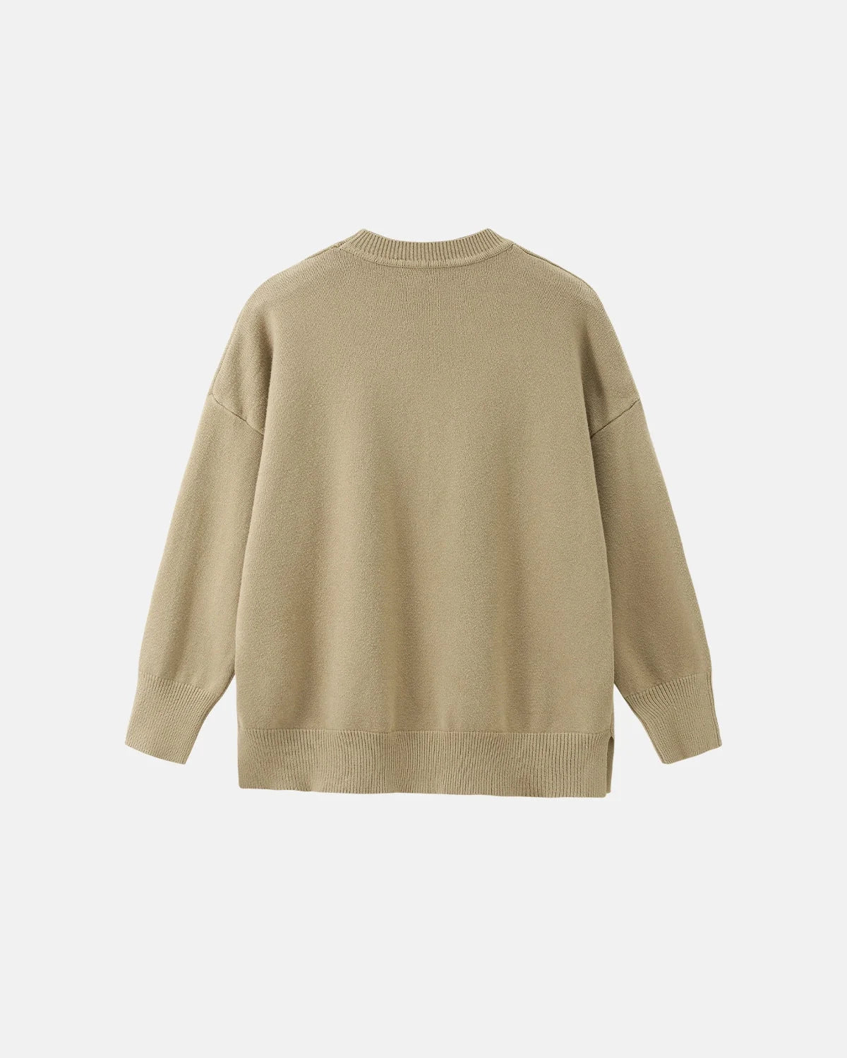 Omygoods Crew Neck Knit Sweater