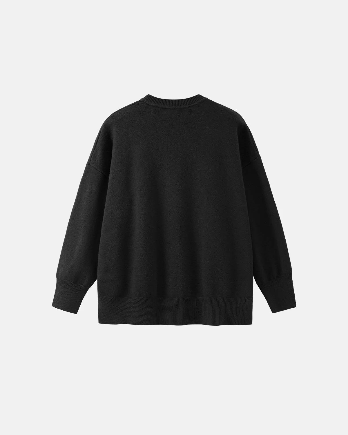 Omygoods Crew Neck Knit Sweater