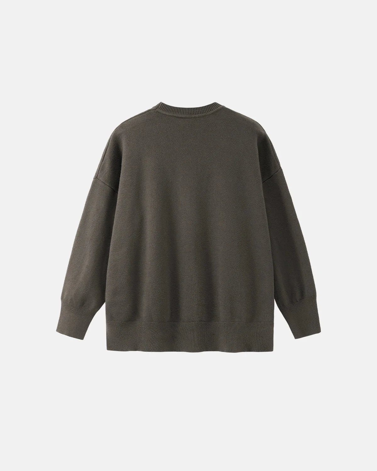 Omygoods Crew Neck Knit Sweater