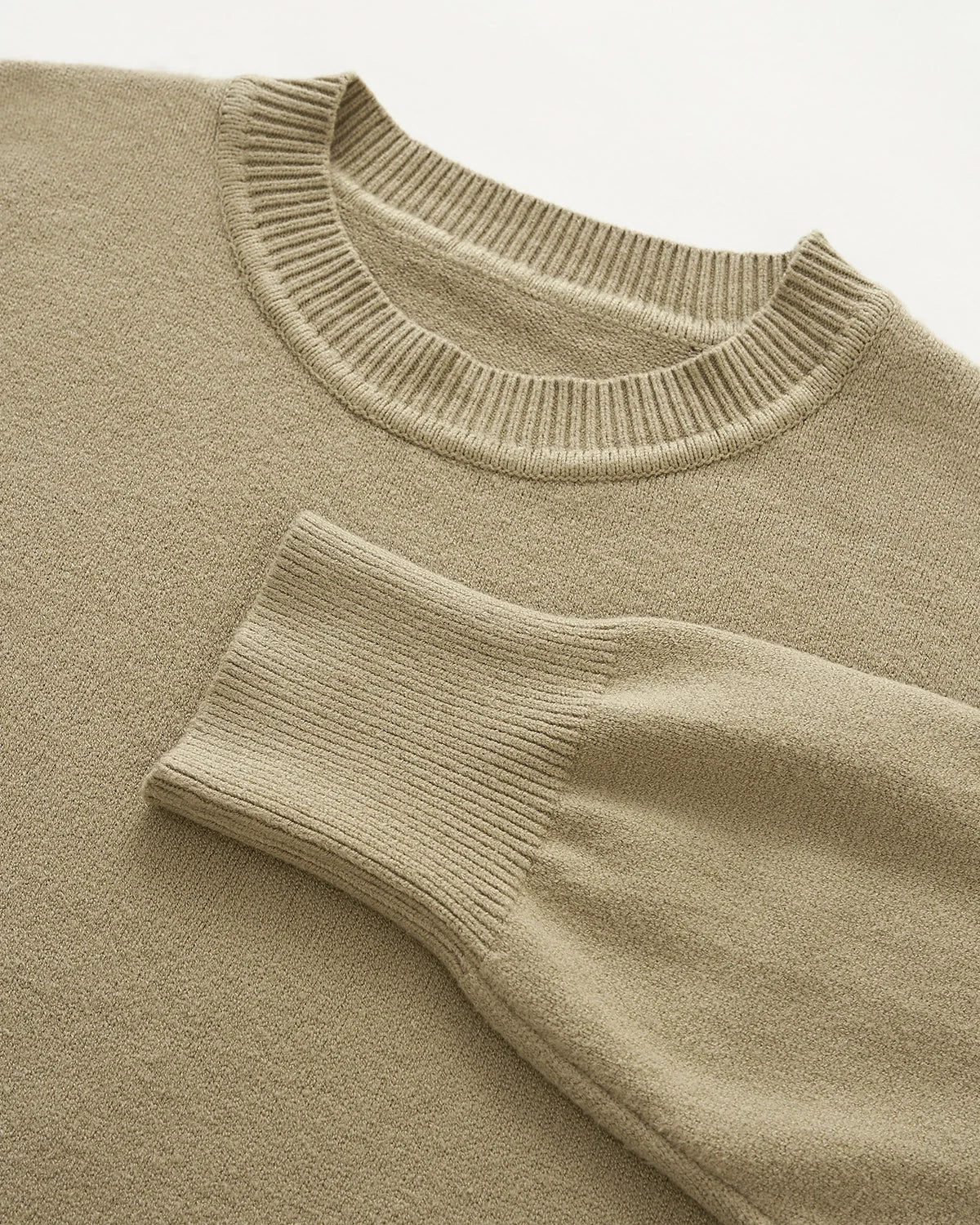 Omygoods Crew Neck Knit Sweater