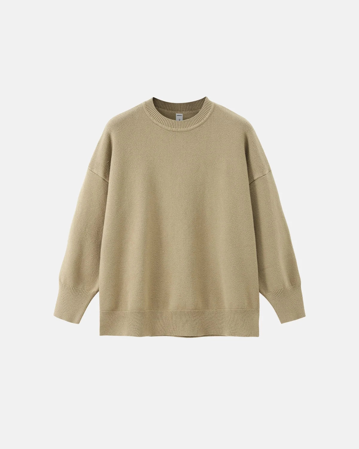 Omygoods Crew Neck Knit Sweater