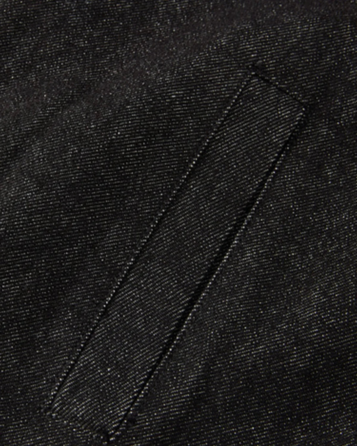 Omygoods Cropped Asymmetric Button Denim Jacket