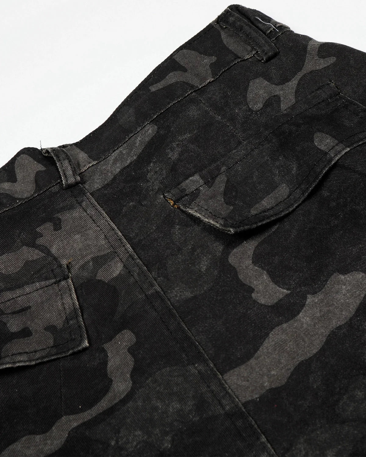 Omygoods Dark Camo Cargo Shorts