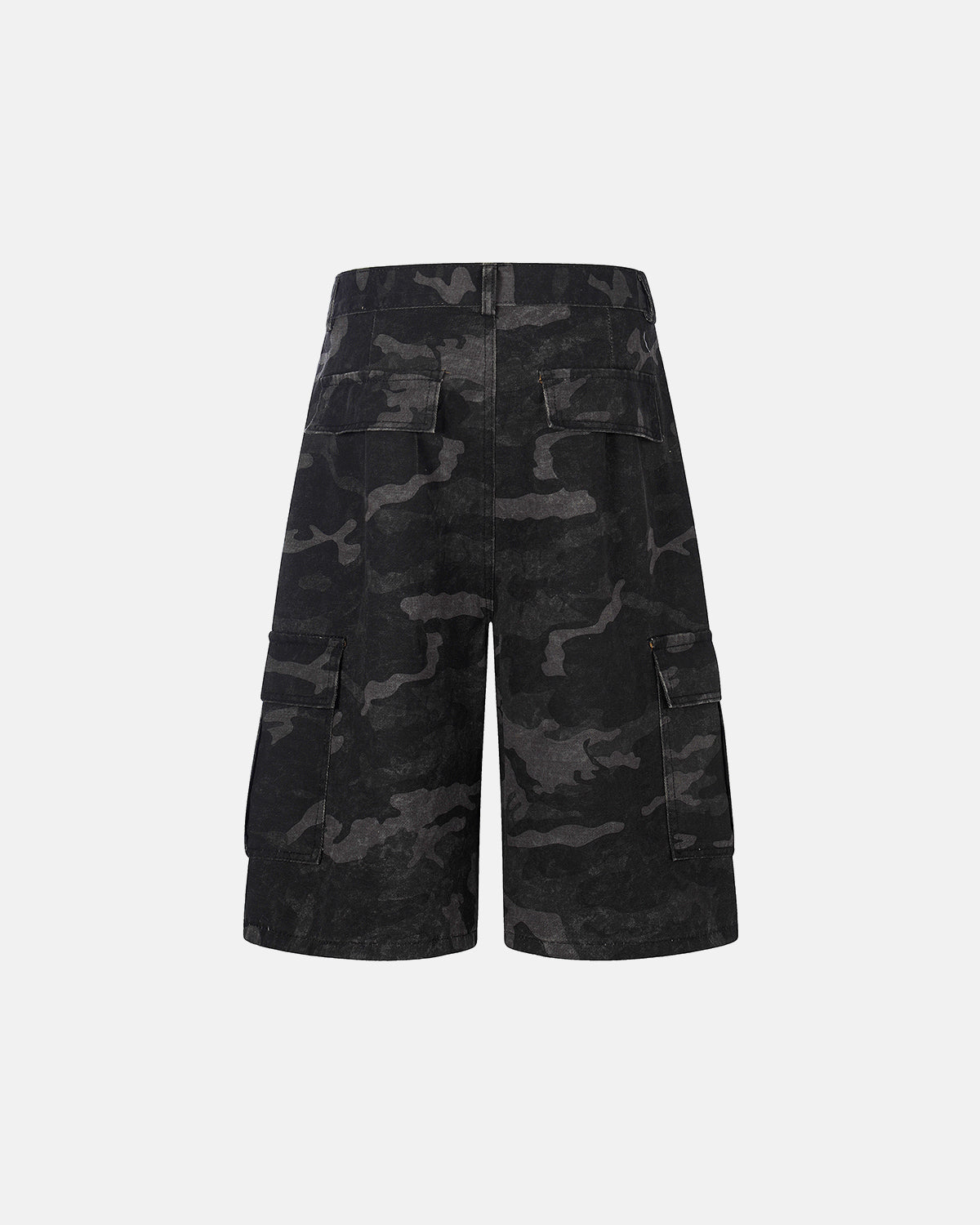 Omygoods Dark Camo Cargo Shorts