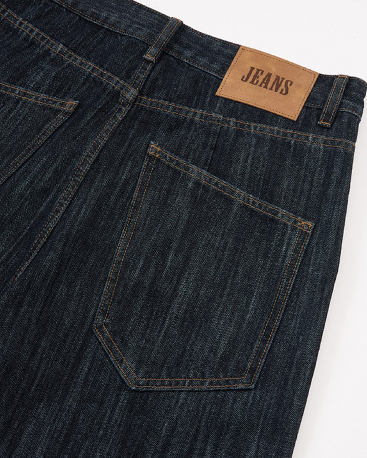 Omygoods Dark Indigo Wide Bootcut Jeans