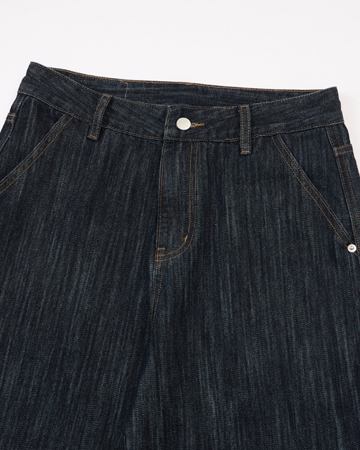 Omygoods Dark Indigo Wide Bootcut Jeans