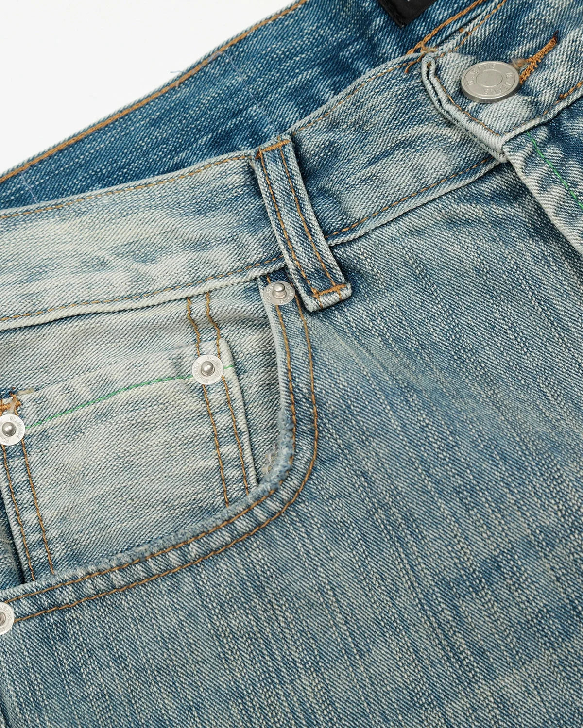 Omygoods Deconstructed Bamboo Weave Baggy Jeans