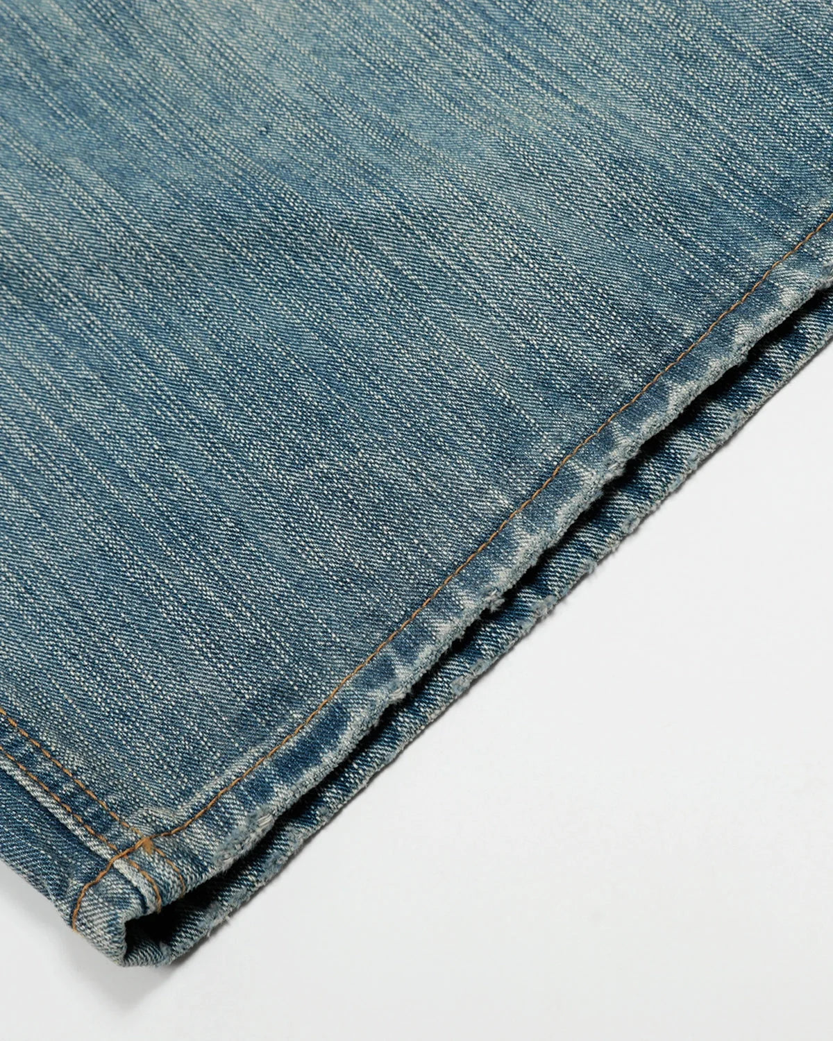 Omygoods Deconstructed Bamboo Weave Baggy Jeans
