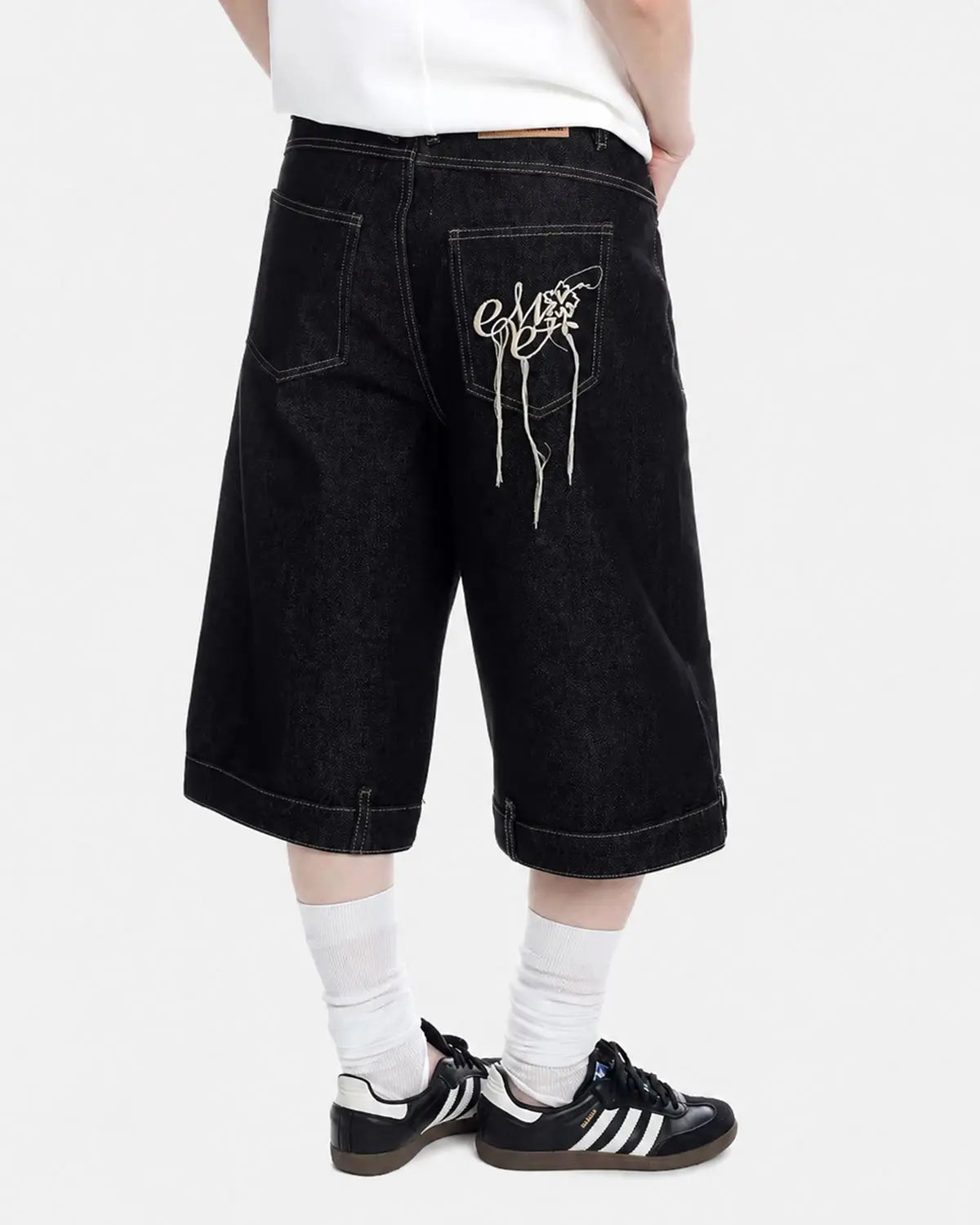 Omygoods Deconstructed Raw Denim Jorts