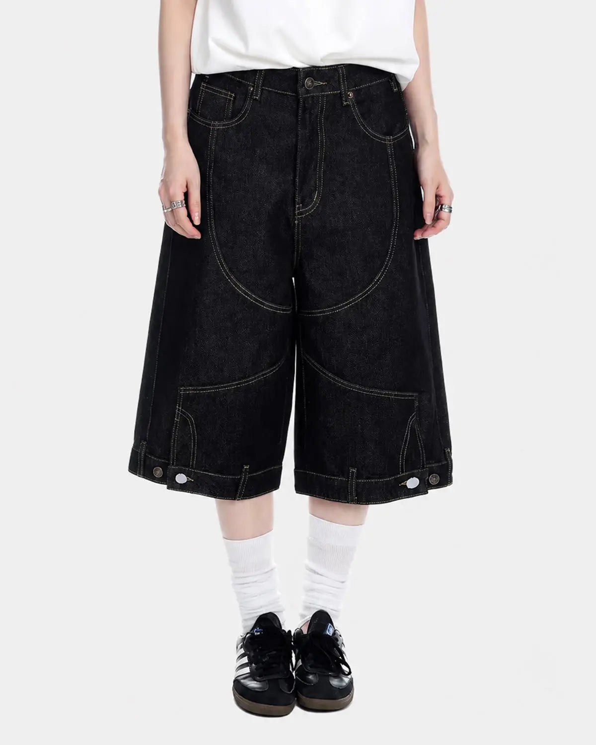 Omygoods Deconstructed Raw Denim Jorts