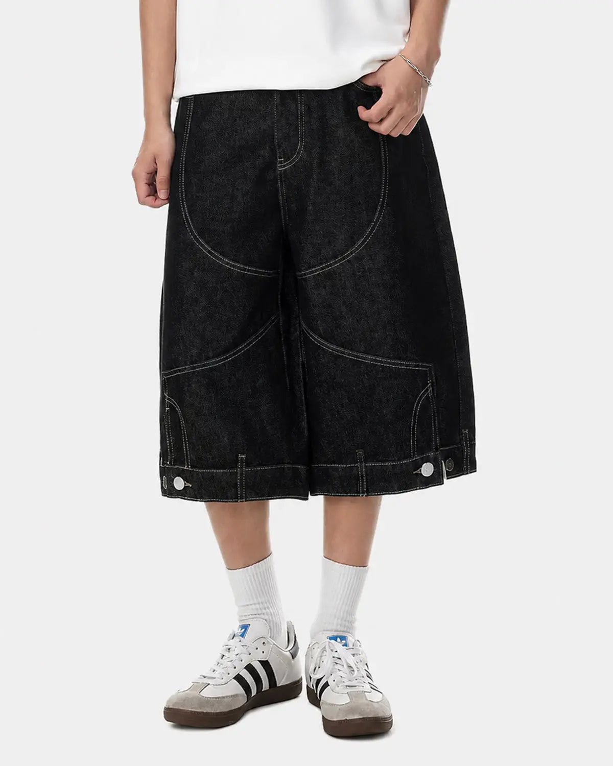 Omygoods Deconstructed Raw Denim Jorts