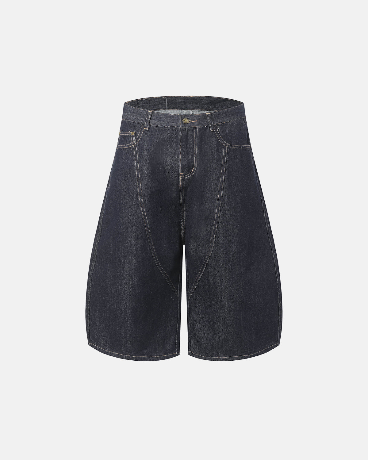 Omygoods Deconstructed Scimitar Denim Longline Jorts