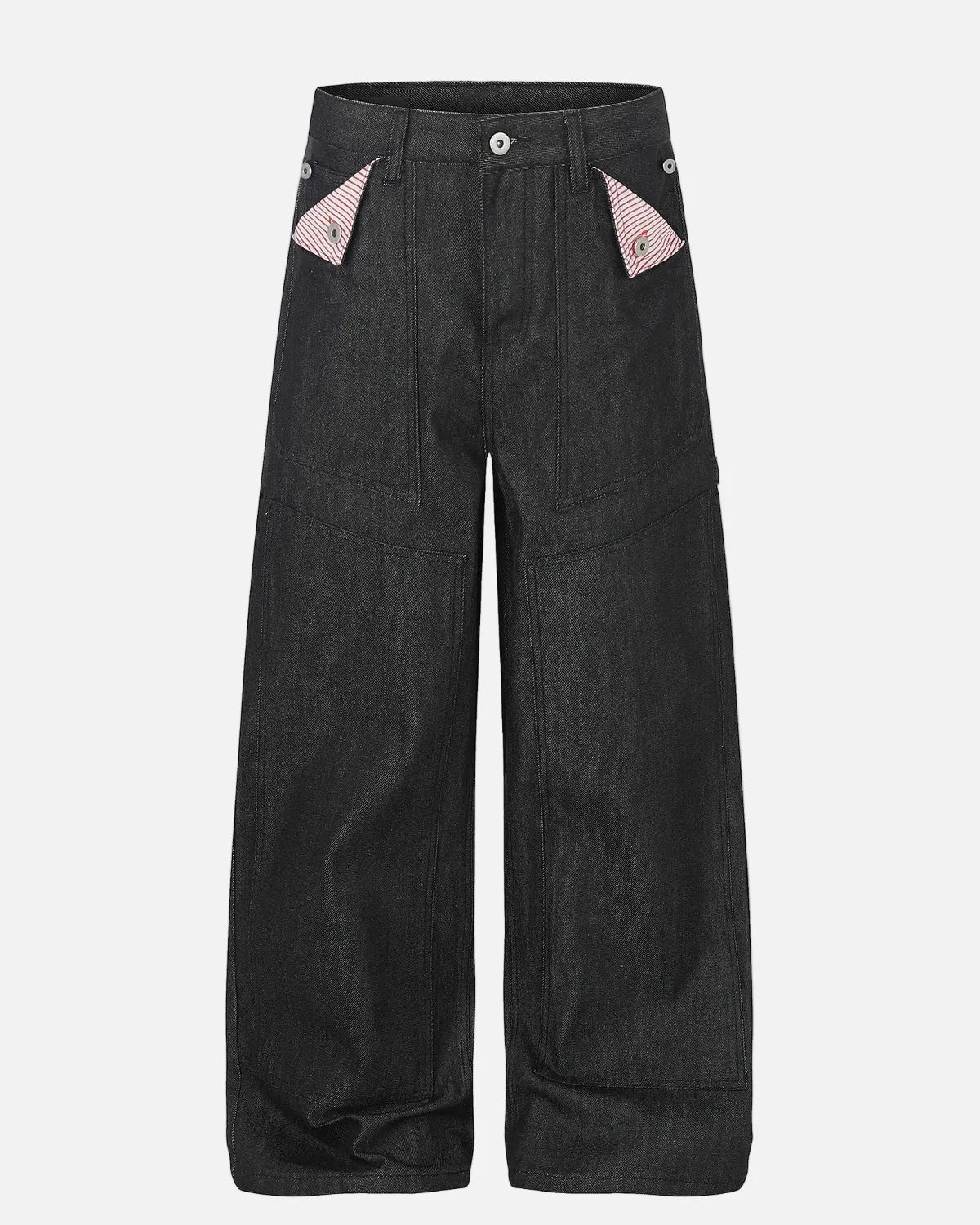 Omygoods Deconstructed Utility Baggy Jeans