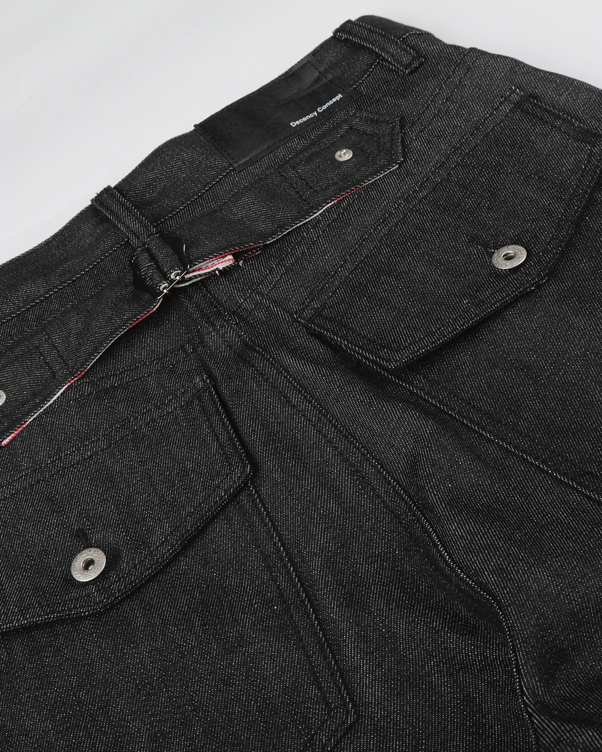 Omygoods Deconstructed Utility Baggy Jeans
