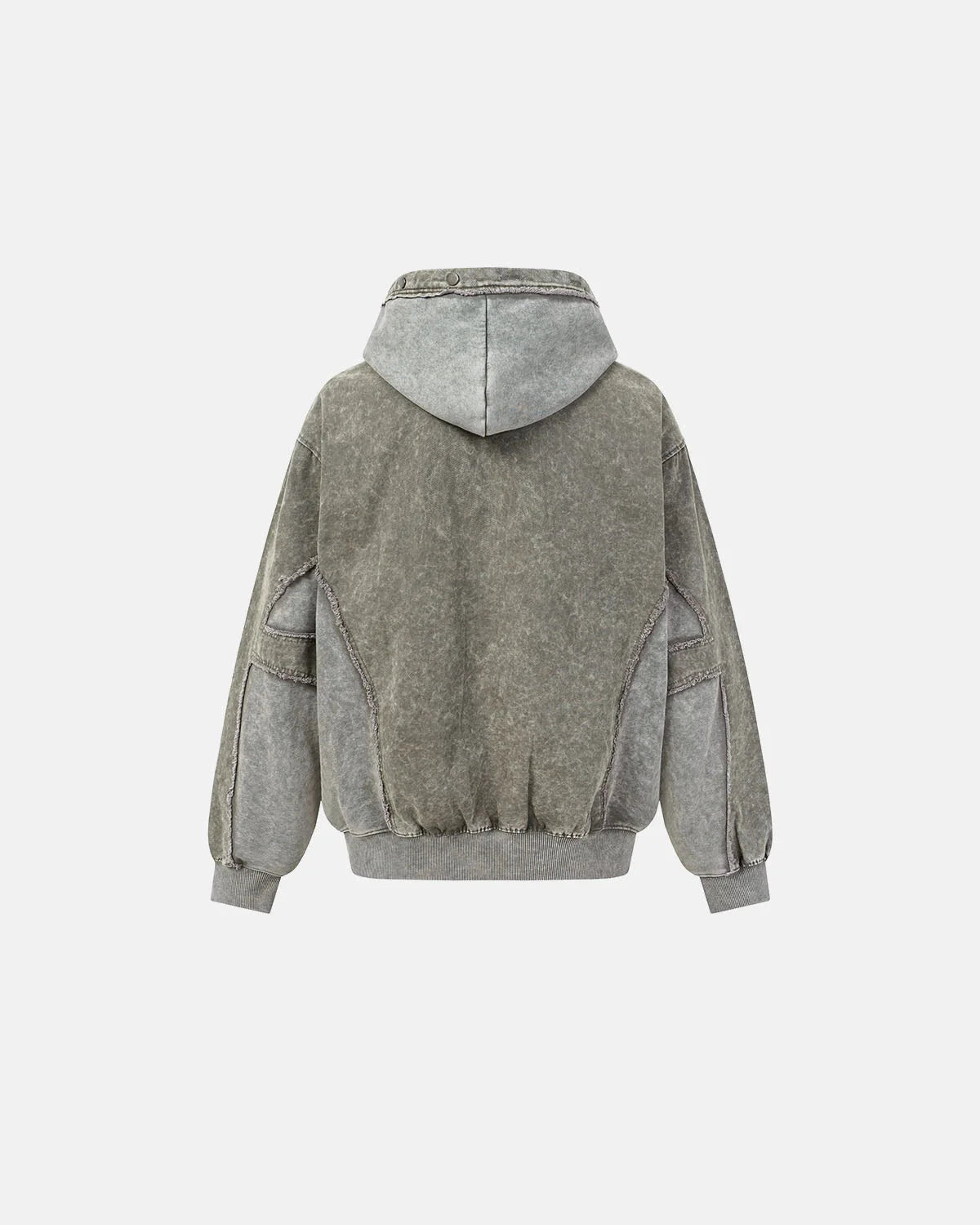 Omygoods Deconstructed Washed Boxy Hoodie
