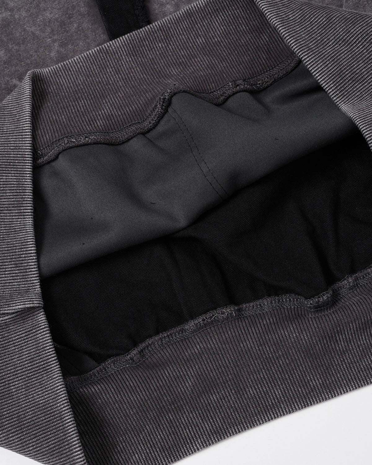 Omygoods Deconstructed Washed Boxy Hoodie