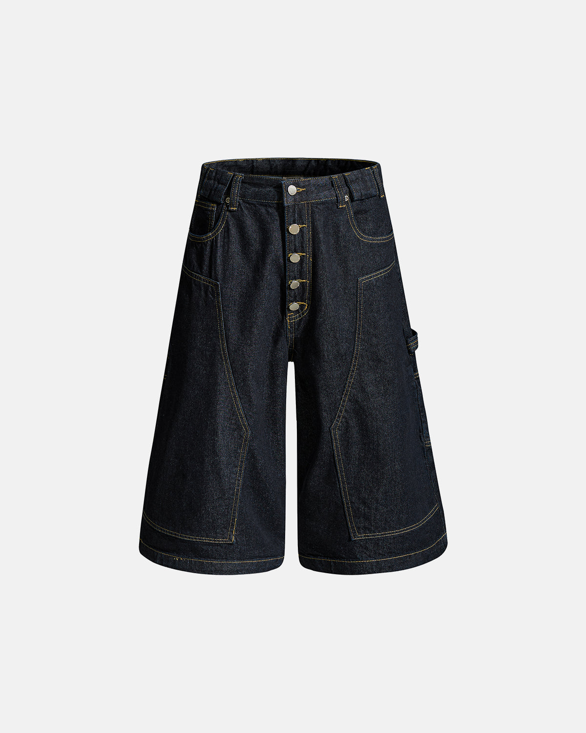 Omygoods Deconstructed Wide Leg Longline Jorts