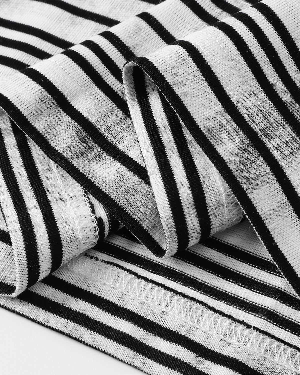 Omygoods Dirty Dye Stripe Raglan Long Sleeve Tee