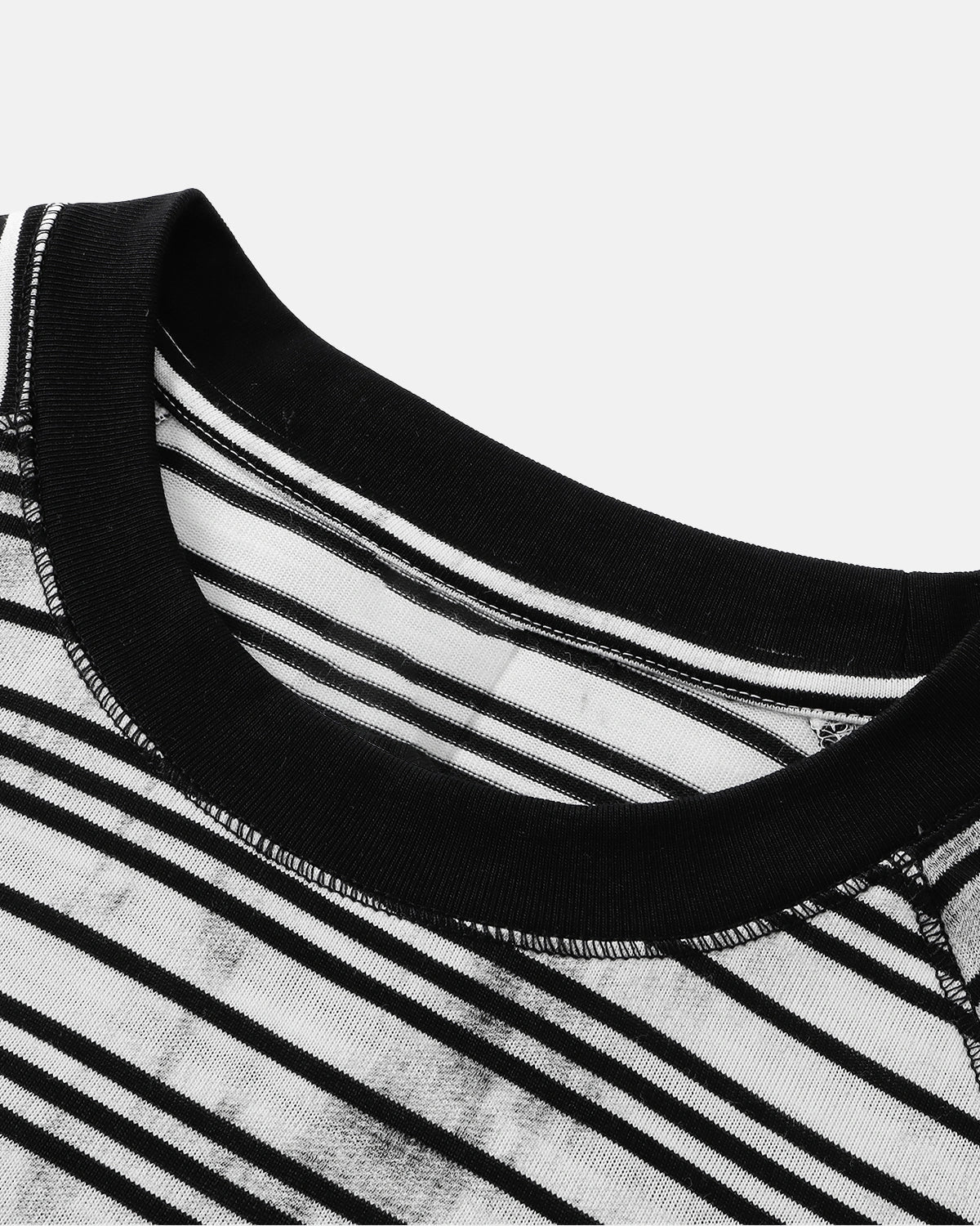 Omygoods Dirty Dye Stripe Raglan Long Sleeve Tee