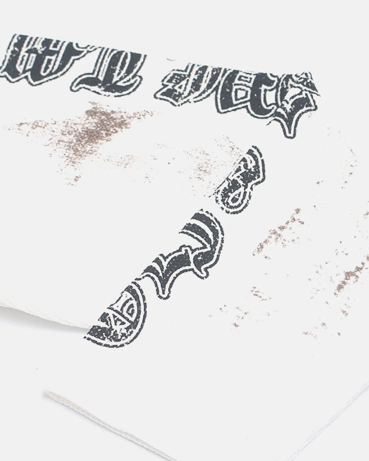 Omygoods Distressed Angel Graphic Waffle T-Shirt