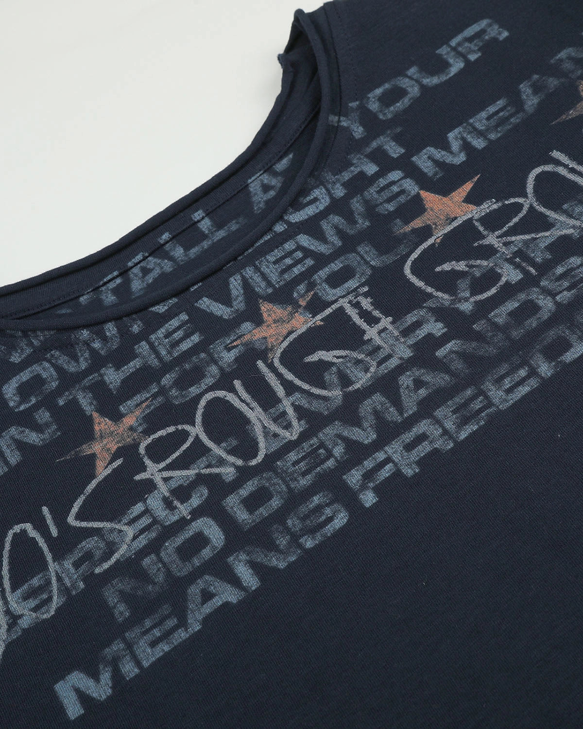 Omygoods Distressed Graphic Layered Baby T-Shirt