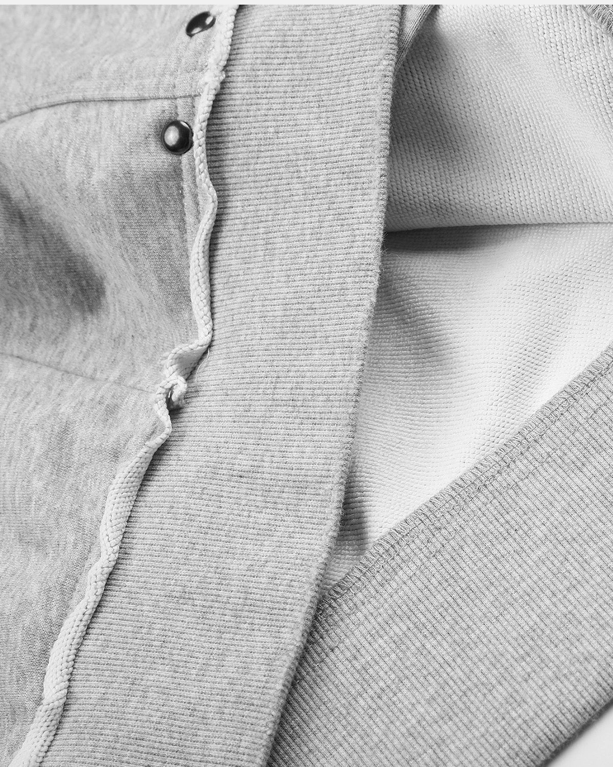 Omygoods Distressed Graphic Rivet Zip Up Hoodie