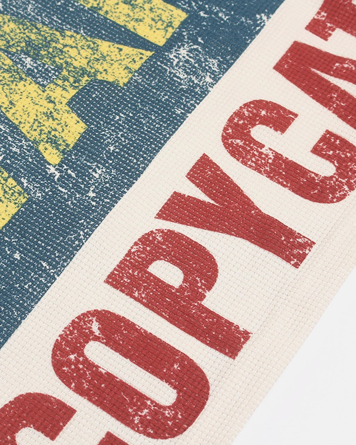 Omygoods Distressed Graphic Waffle T-Shirt
