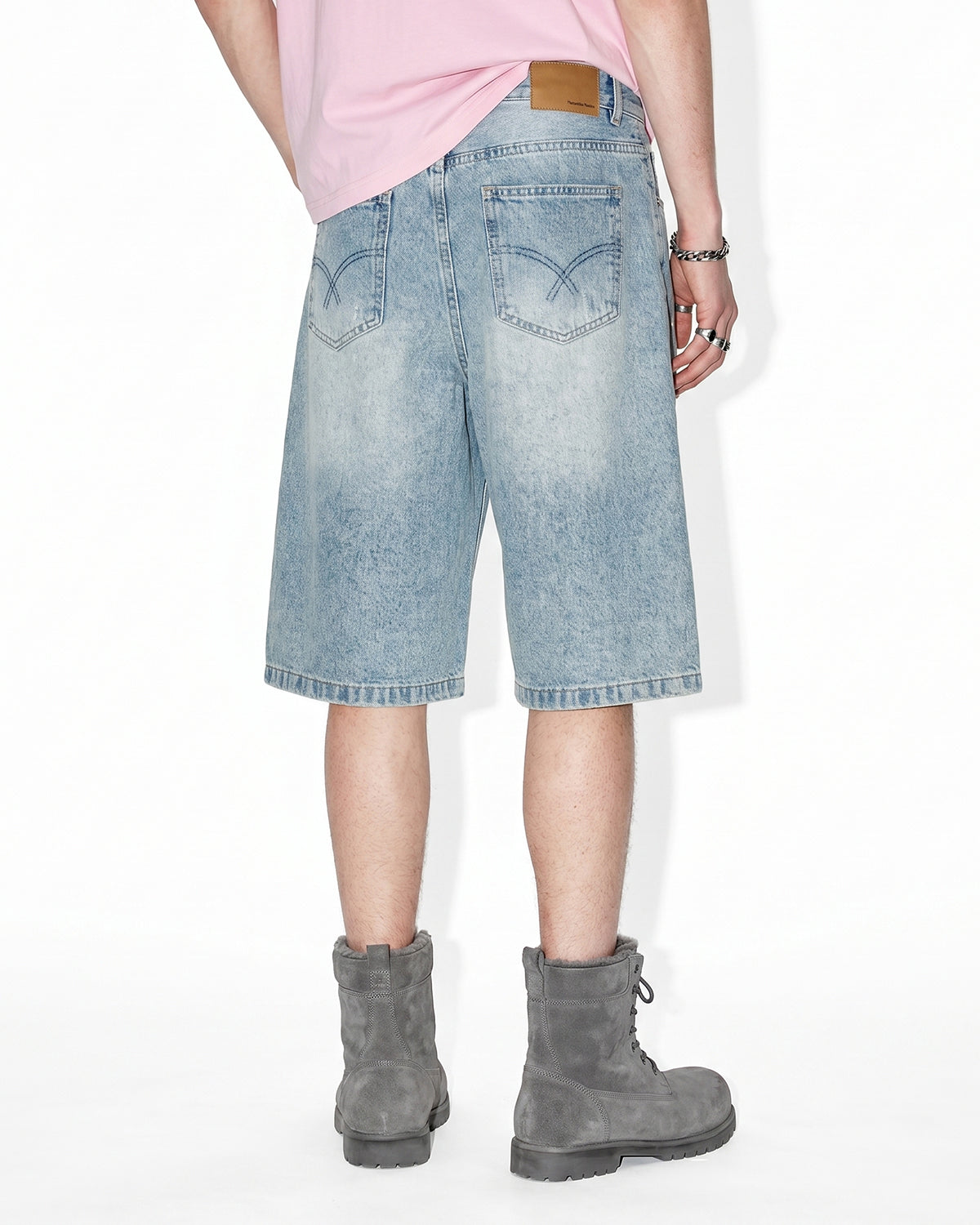 Omygoods Distressed Longline Jorts