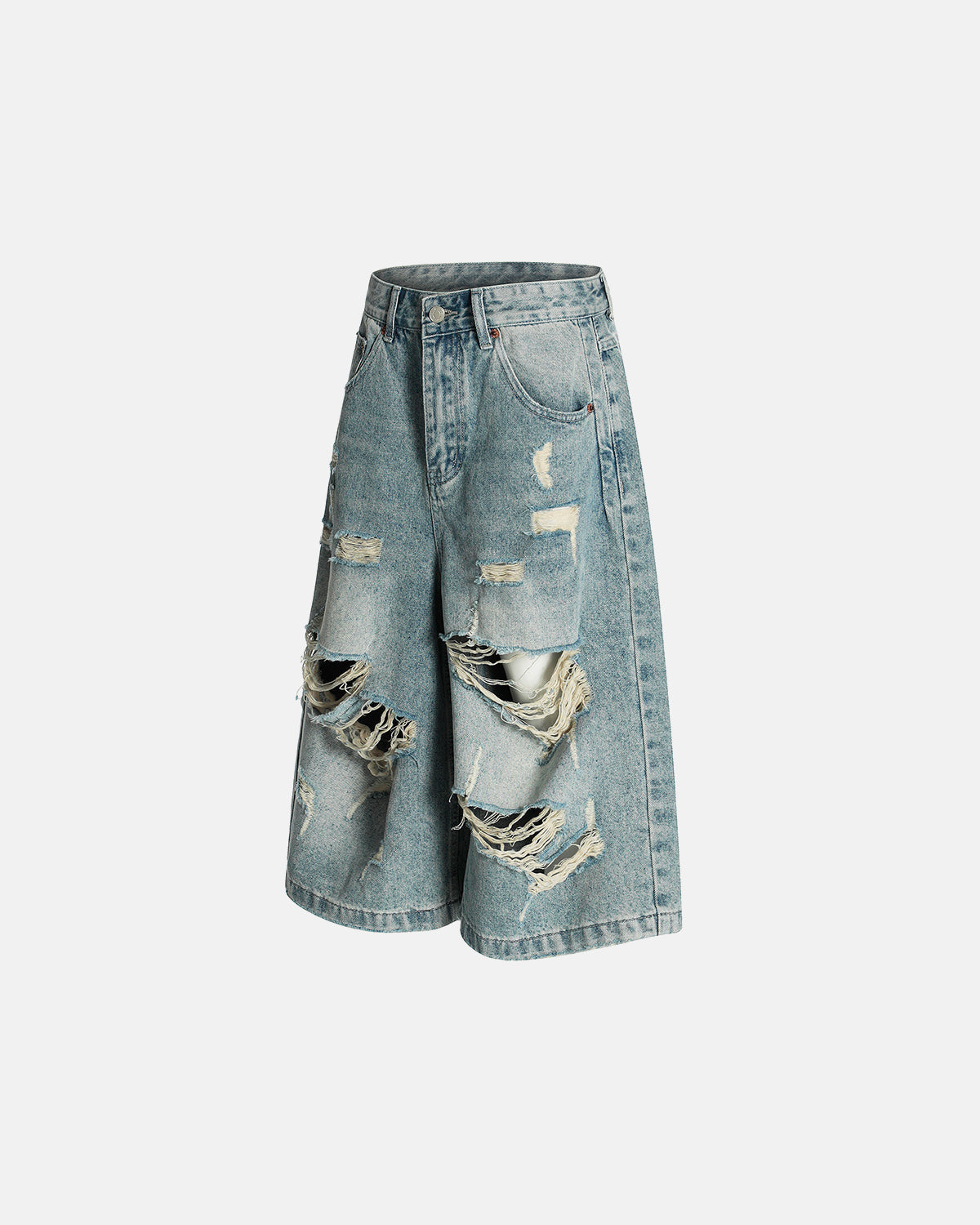 Omygoods Distressed Longline Jorts
