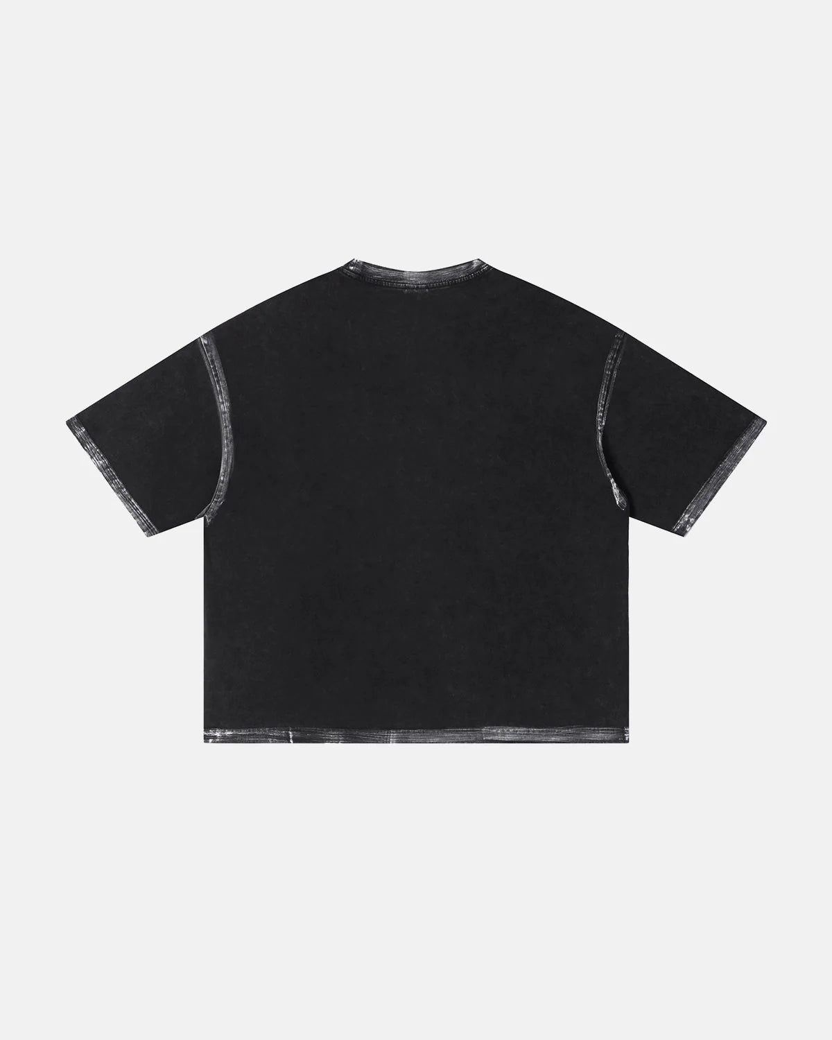 Omygoods Distressed Painted Graphic Boxy T-Shirt