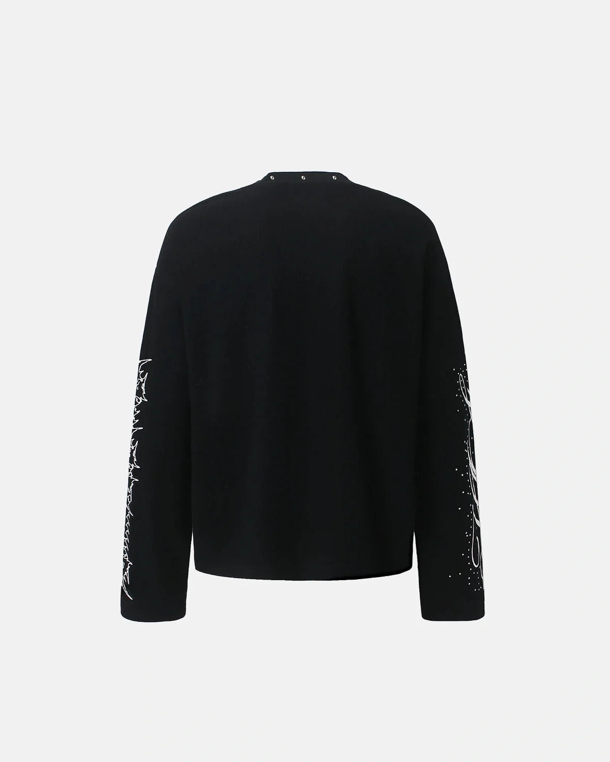 Omygoods Distressed Portrait Waffle Knit Graphic Tee