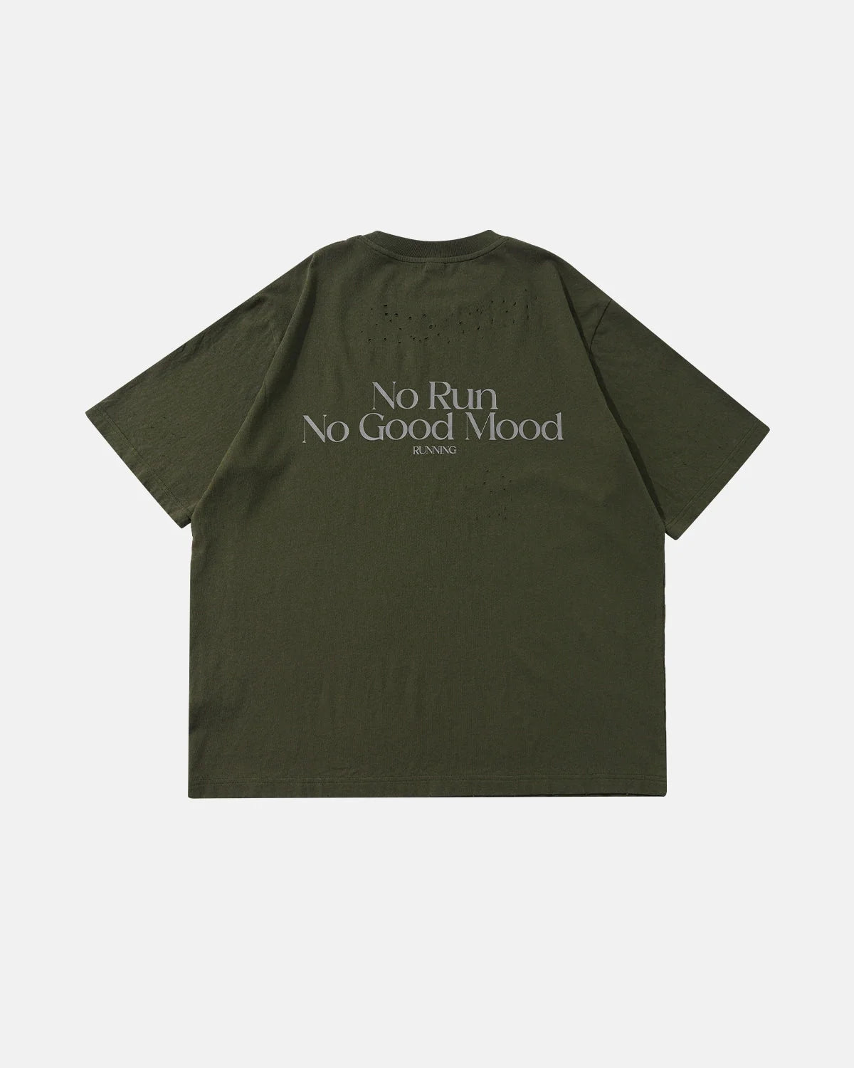 Omygoods Distressed Reflective Washed T-Shirt