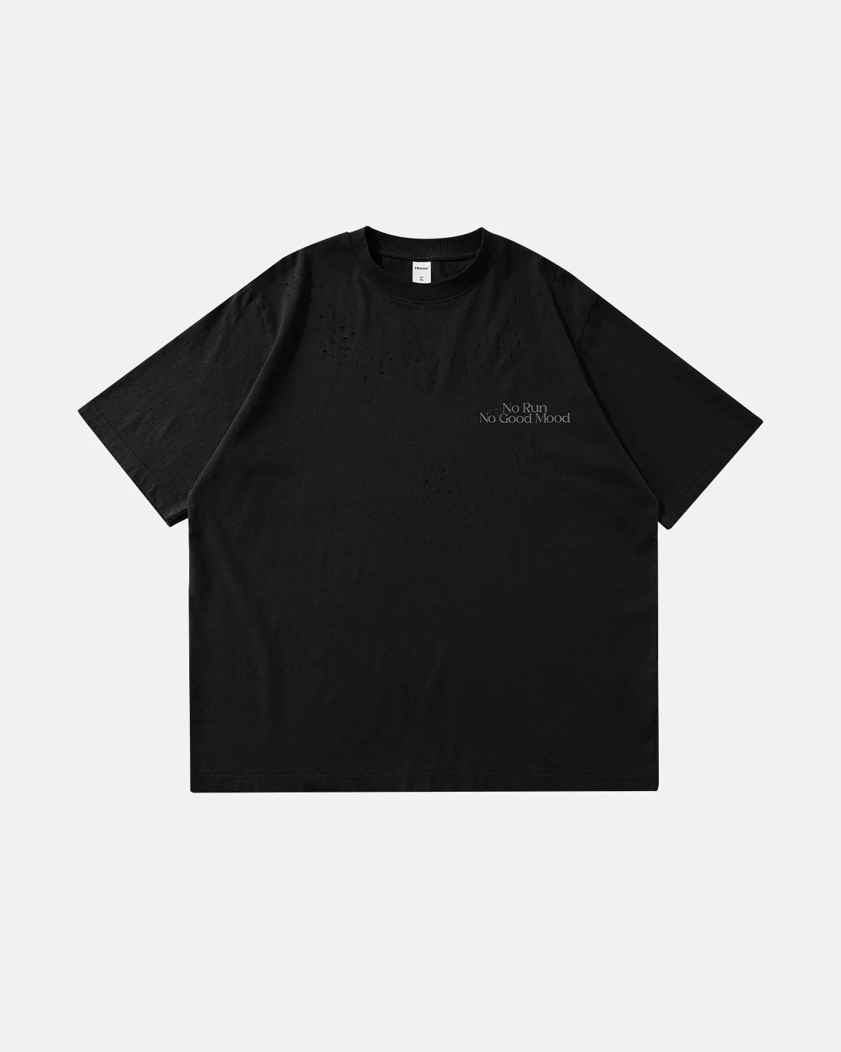 Omygoods Distressed Reflective Washed T-Shirt